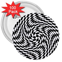 Whirl 3  Buttons (100 Pack)  by Simbadda