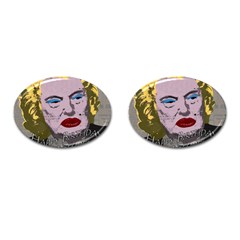 Happy Birthday Mr  President  Cufflinks (oval) by Valentinaart