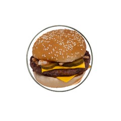 Cheeseburger On Sesame Seed Bun Hat Clip Ball Marker by Simbadda