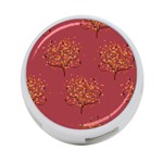 Beautiful Tree Background Pattern 4-Port USB Hub (Two Sides)  Back