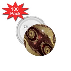 Space Fractal Abstraction Digital Computer Graphic 1 75  Buttons (100 Pack)  by Simbadda