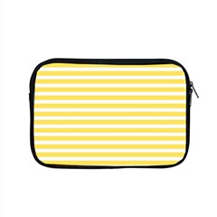Horizontal Stripes Yellow Apple Macbook Pro 15  Zipper Case by Mariart