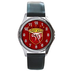 Shanghai Sipg F C  Round Metal Watch by Valentinaart