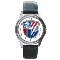 Shanghai Greenland Shenhua F C  Round Metal Watch by Valentinaart