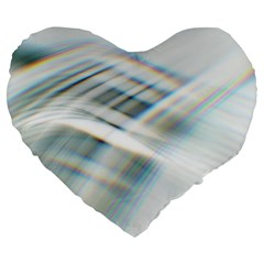 Business Background Abstract Large 19  Premium Flano Heart Shape Cushions by Simbadda