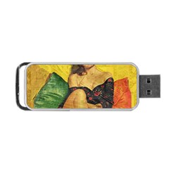 Pin Up Girl  Portable Usb Flash (two Sides) by Valentinaart