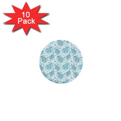 Decorative Floral Paisley Pattern 1  Mini Buttons (10 Pack)  by TastefulDesigns