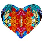 Dragonball Super 1 Large 19  Premium Heart Shape Cushions Back