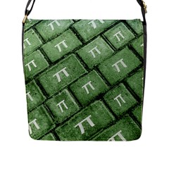Pi Grunge Style Pattern Flap Messenger Bag (l)  by dflcprints