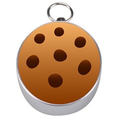 Cookie Chocolate Biscuit Brown Silver Compasses by Mariart
