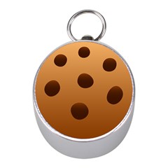 Cookie Chocolate Biscuit Brown Mini Silver Compasses by Mariart