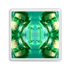 Green Lantern 3d Effect Memory Card Reader (square)  by 3Dbjvprojats