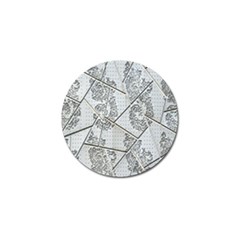 The Abstract Design On The Xuzhou Art Museum Golf Ball Marker (4 Pack) by Nexatart