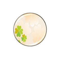 Leaf Polka Dot Green Flower Star Hat Clip Ball Marker (4 Pack) by Mariart