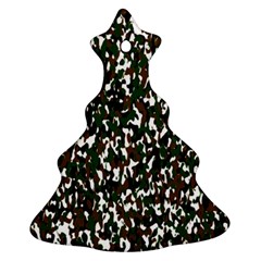 Camouflaged Seamless Pattern Abstract Christmas Tree Ornament (two Sides) by Nexatart