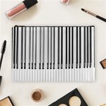 Abstract Piano Keys Background Cosmetic Bag (Large)  Front