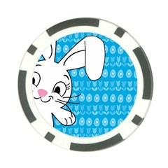 Easter Bunny  Poker Chip Card Guard by Valentinaart