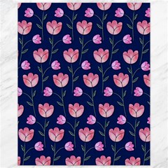 Watercolour Flower Pattern Canvas 11  X 14   by Nexatart