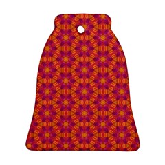 Pattern Abstract Floral Bright Bell Ornament (two Sides) by Nexatart