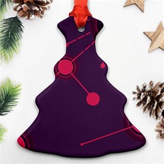 Abstract Lines Radiate Planets Web Christmas Tree Ornament (two Sides) by Nexatart