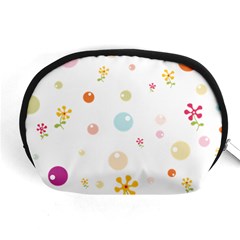 Flower Floral Star Balloon Bubble Accessory Pouches (medium)  by Mariart