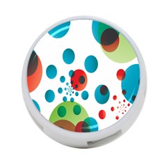 Polka Dot Circle Red Blue Green 4-port Usb Hub (two Sides)  by Mariart