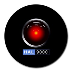 Hal 9000 Round Mousepads by linceazul
