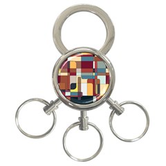 Patchwork 3-ring Key Chains by digitaldivadesigns