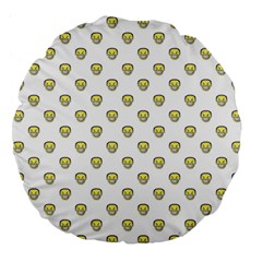 Angry Emoji Graphic Pattern Large 18  Premium Round Cushions by dflcprints
