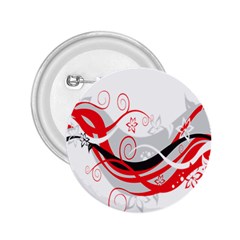 Flower Floral Star Red Wave 2 25  Buttons by Mariart