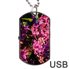 Lilacs Dog Tag Usb Flash (one Side) by dawnsiegler