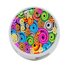 Circle Round Hole Rainbow 4-port Usb Hub (two Sides)  by Mariart