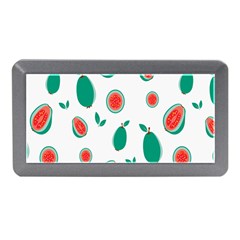 Fruit Green Red Guavas Leaf Memory Card Reader (mini) by Mariart