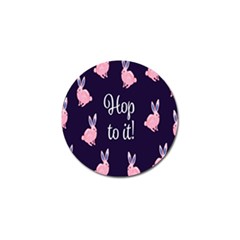 Rabbit Bunny Pink Purple Easter Animals Golf Ball Marker (10 Pack) by Mariart