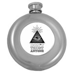 Illuminati Round Hip Flask (5 oz) Front