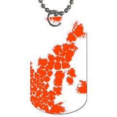 Red Spot Paint Dog Tag (two Sides) by Mariart