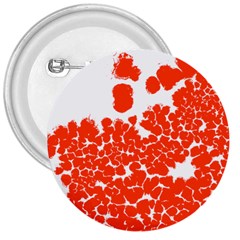 Red Spot Paint White Polka 3  Buttons by Mariart