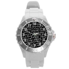 Happy Holidays Round Plastic Sport Watch (l) by Mariart