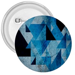 Plane And Solid Geometry Charming Plaid Triangle Blue Black 3  Buttons by Mariart