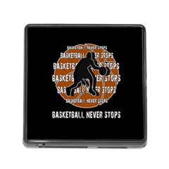 Basketball Never Stops Memory Card Reader (square) by Valentinaart