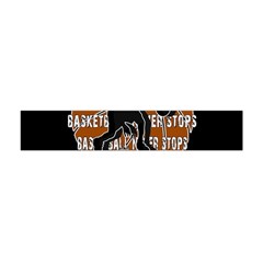 Basketball Never Stops Flano Scarf (mini) by Valentinaart