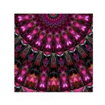 Pink Vortex Half Kaleidoscope  Small Satin Scarf (Square) Front
