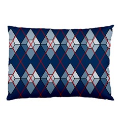 Diamonds And Lasers Argyle  Pillow Case by emilyzragz