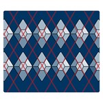 Diamonds and Lasers Argyle  Double Sided Flano Blanket (Small)  50 x40  Blanket Back