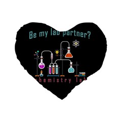 Chemistry Lab Standard 16  Premium Heart Shape Cushions by Valentinaart