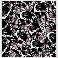 Skull Pattern Canvas 16  X 16   by ValentinaDesign