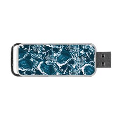 Skull Pattern Portable Usb Flash (one Side) by ValentinaDesign