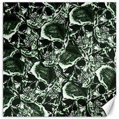 Skull Pattern Canvas 16  X 16   by ValentinaDesign