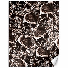Skull Pattern Canvas 18  X 24   by ValentinaDesign