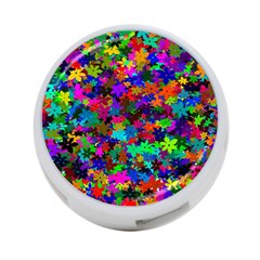 Flowersfloral Star Rainbow 4-port Usb Hub (two Sides)  by Mariart